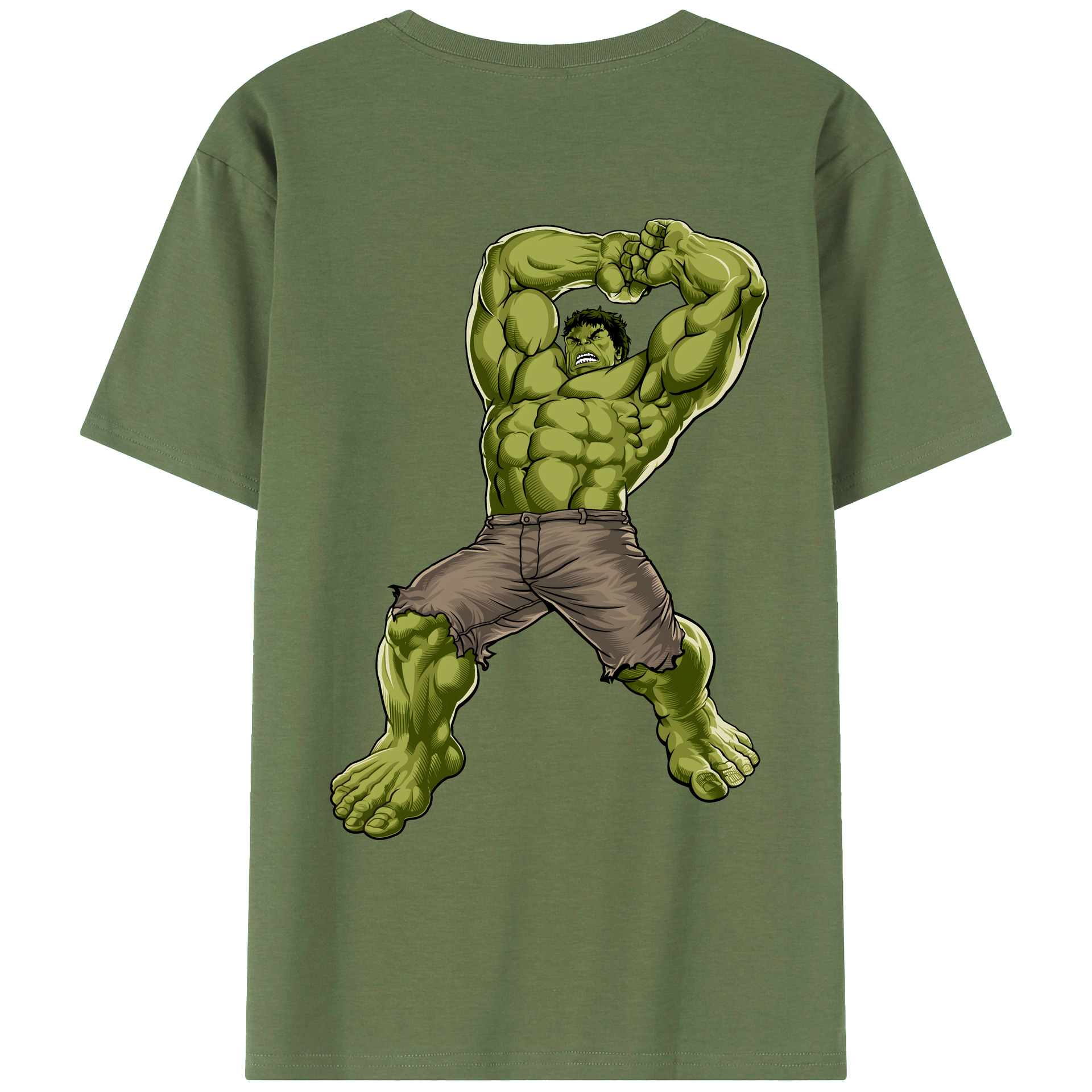 （画像用） アベンジャーズ The Avengers 綿100％ メンズ半袖Tシャツ（バックプリント） 通気性